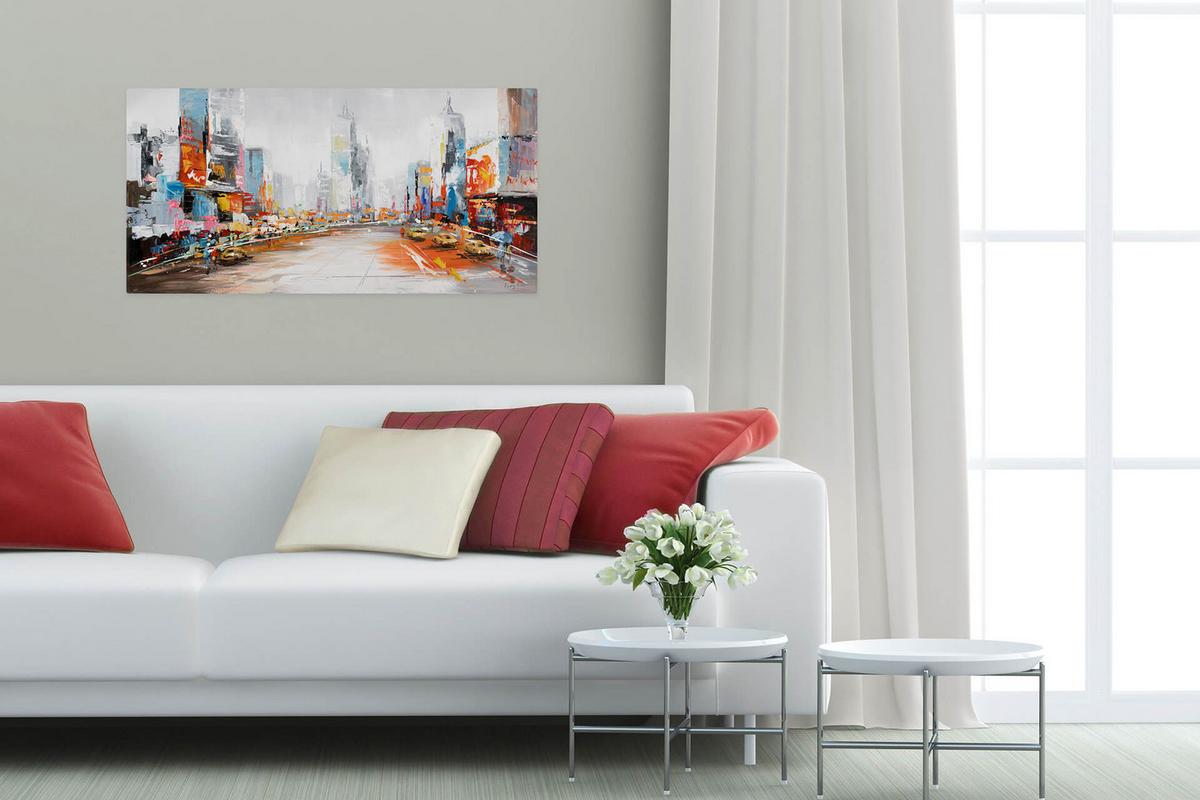 ÖLGEMÄLDE 100/50 cm - Multicolor, Holz/Textil (100/50cm) - KUNSTLOFT