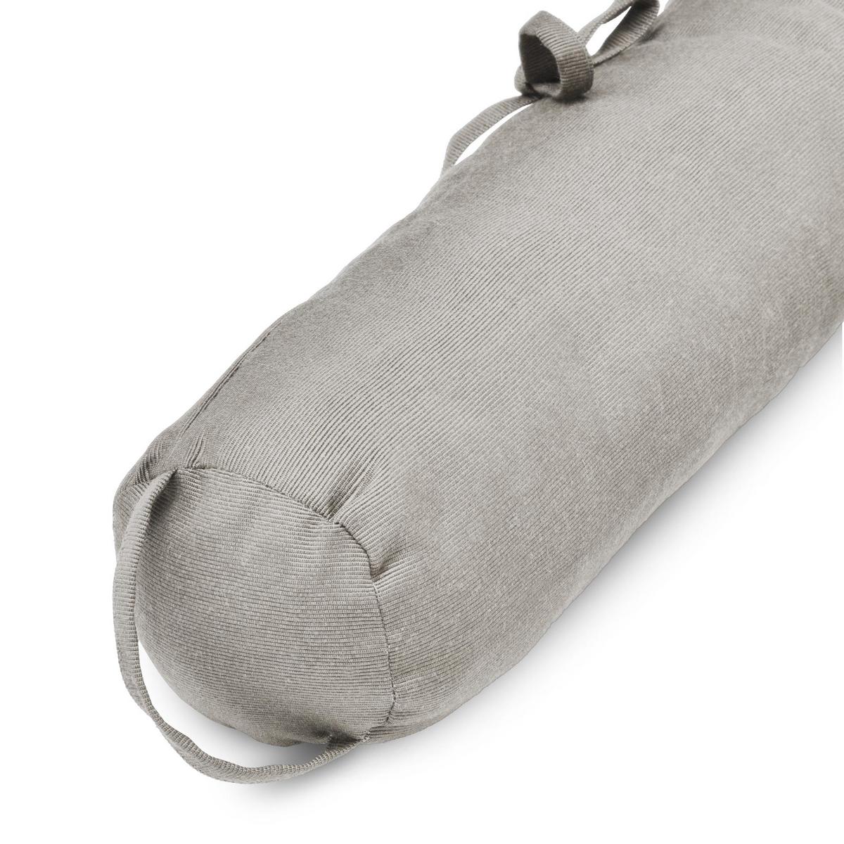ZUGLUFTSTOPPER Viento 10x120cm Hellgrau - Hellgrau, Textil (10/120cm) - Beautissu 