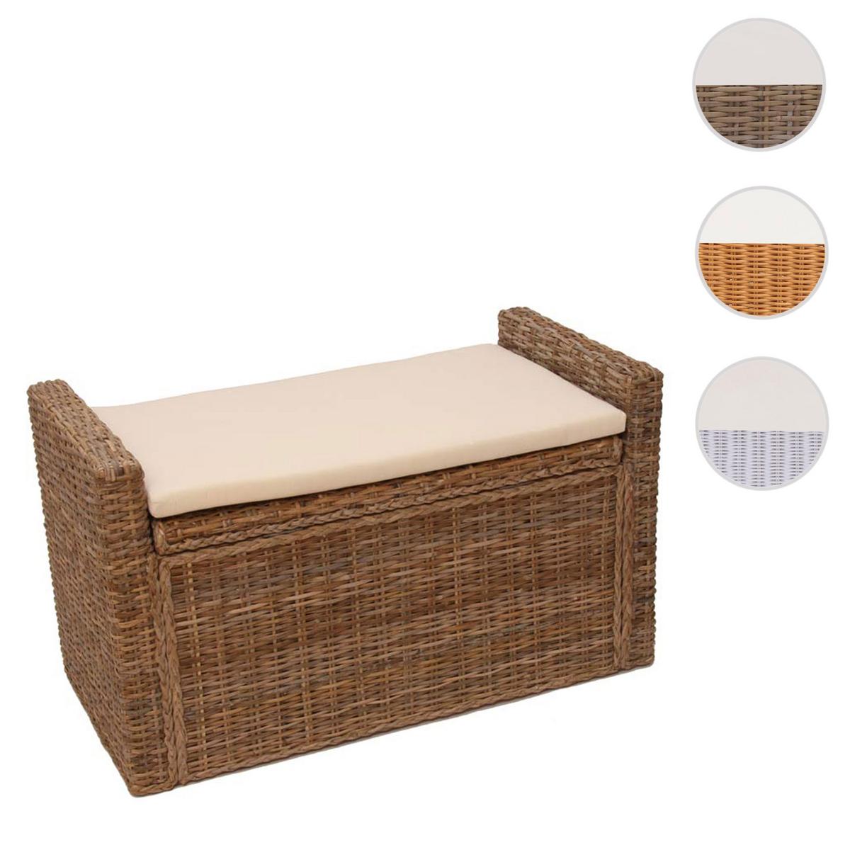 AUFBEWAHRUNGSTRUHE Grau, Braun - Braun, Holz (88/51/44cm) - MCW