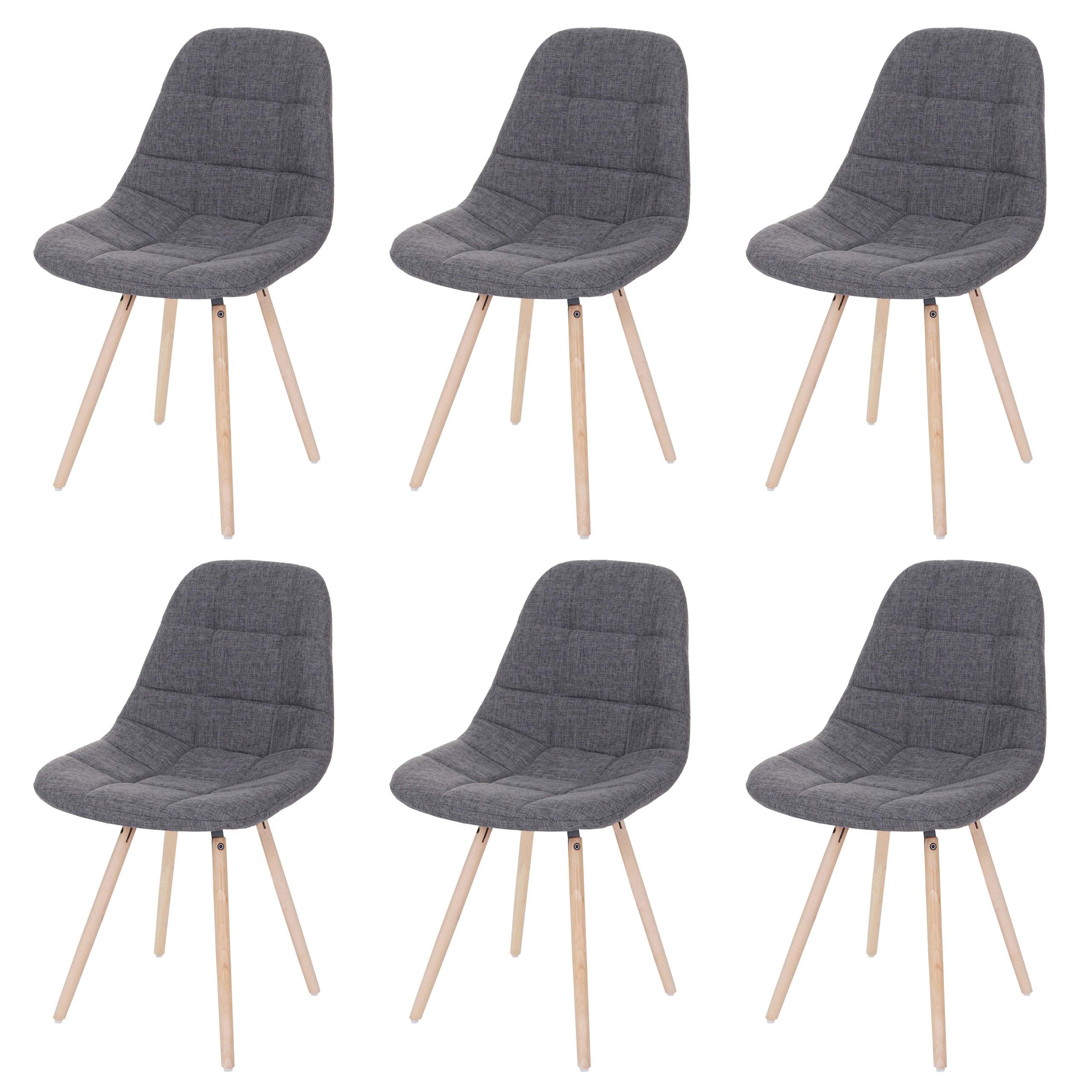 ESSZIMMERSTUHL I Grau 6er-Set - Grau, Textil (47/82/53cm) - MCW