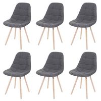 ESSZIMMERSTUHL I Grau 6er-Set - Grau, Textil (47/82/53cm) - MCW