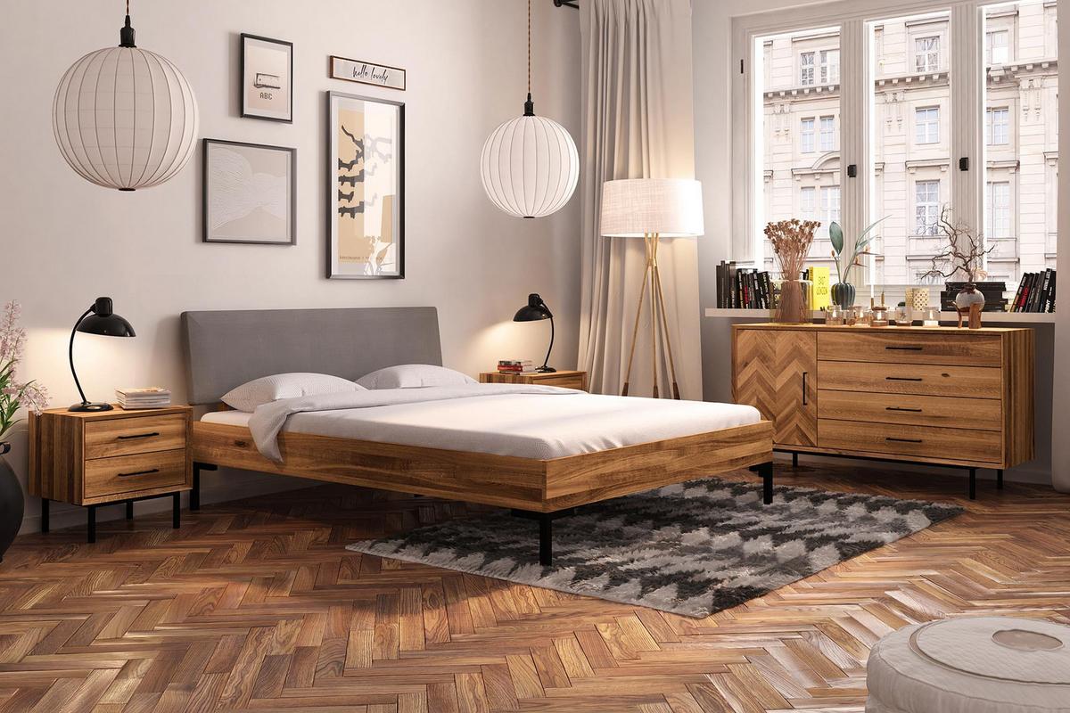 BETT LEON 1 80x200 Wildeiche - Wildeiche, Holz (80/200cm) - byoak
