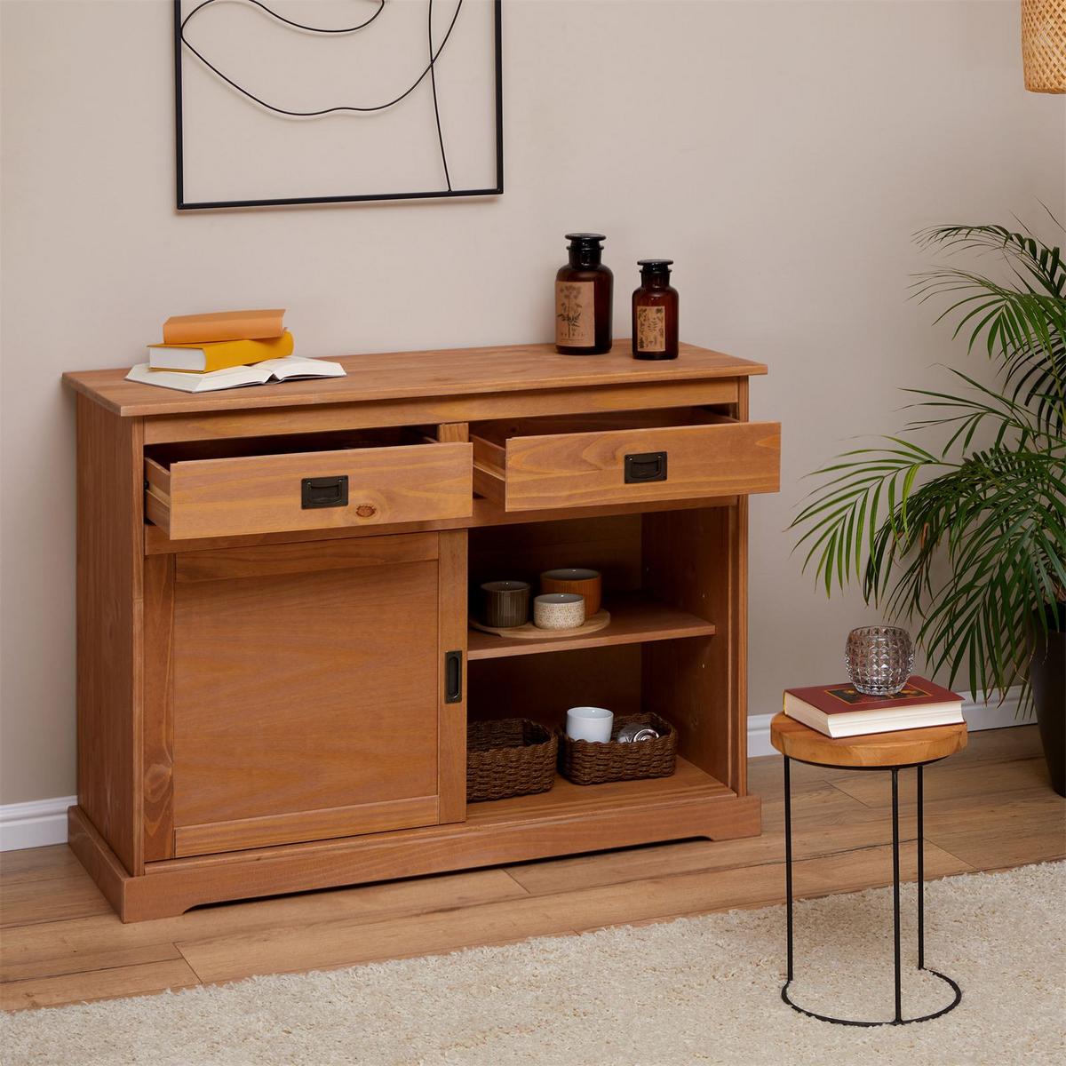 KOMMODE SAVONA braun - Braun, Holz (110/84/46cm) - IDIMEX