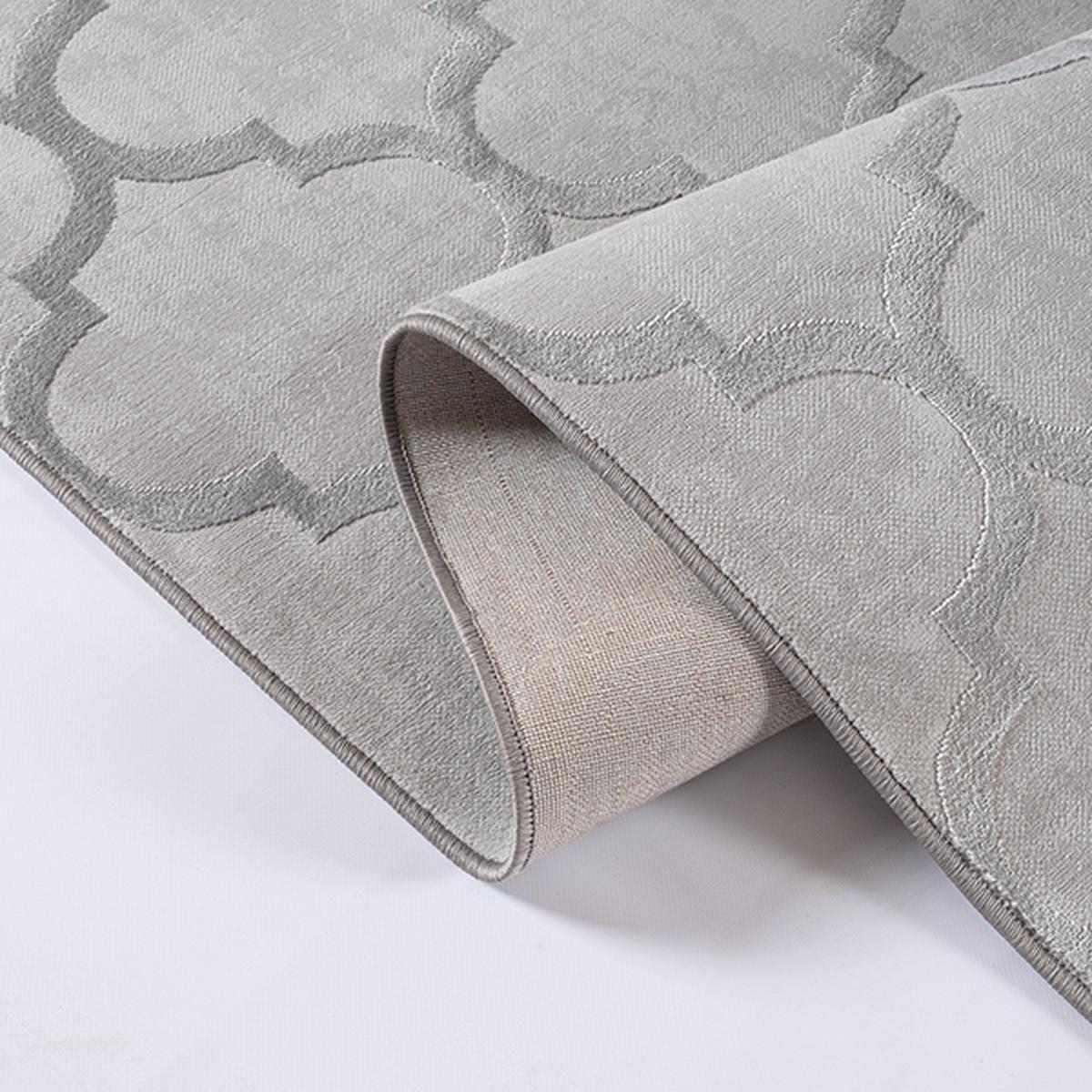 TEPPICHLÄUFER Orientalisch ERESMA Polyester Grau 80 x 300 cm - Grau, Textil (80/300cm) - KADIMA DESIGN
