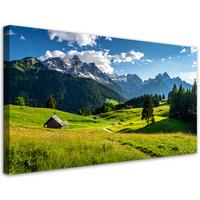 LEINWANDBILD Landschaften 120x60cm - Grün, Textil (120/60cm) - Feeby