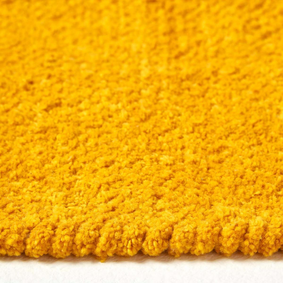 HANDWEBTEPPICH-LÄUFER Chenille 66/200 cm - Currygelb, Textil (66/200cm) - Homescapes