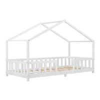HAUSBETT Treviolo - Weiß, Holz (90/200cm) - [en.casa]