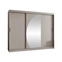 SCHWEBETÜRENSCHRANK Wika 250 cm - Kaschmir/Silberfarben, Holzwerkstoff/Kunststoff (250/200/62cm) - MIRJAN24