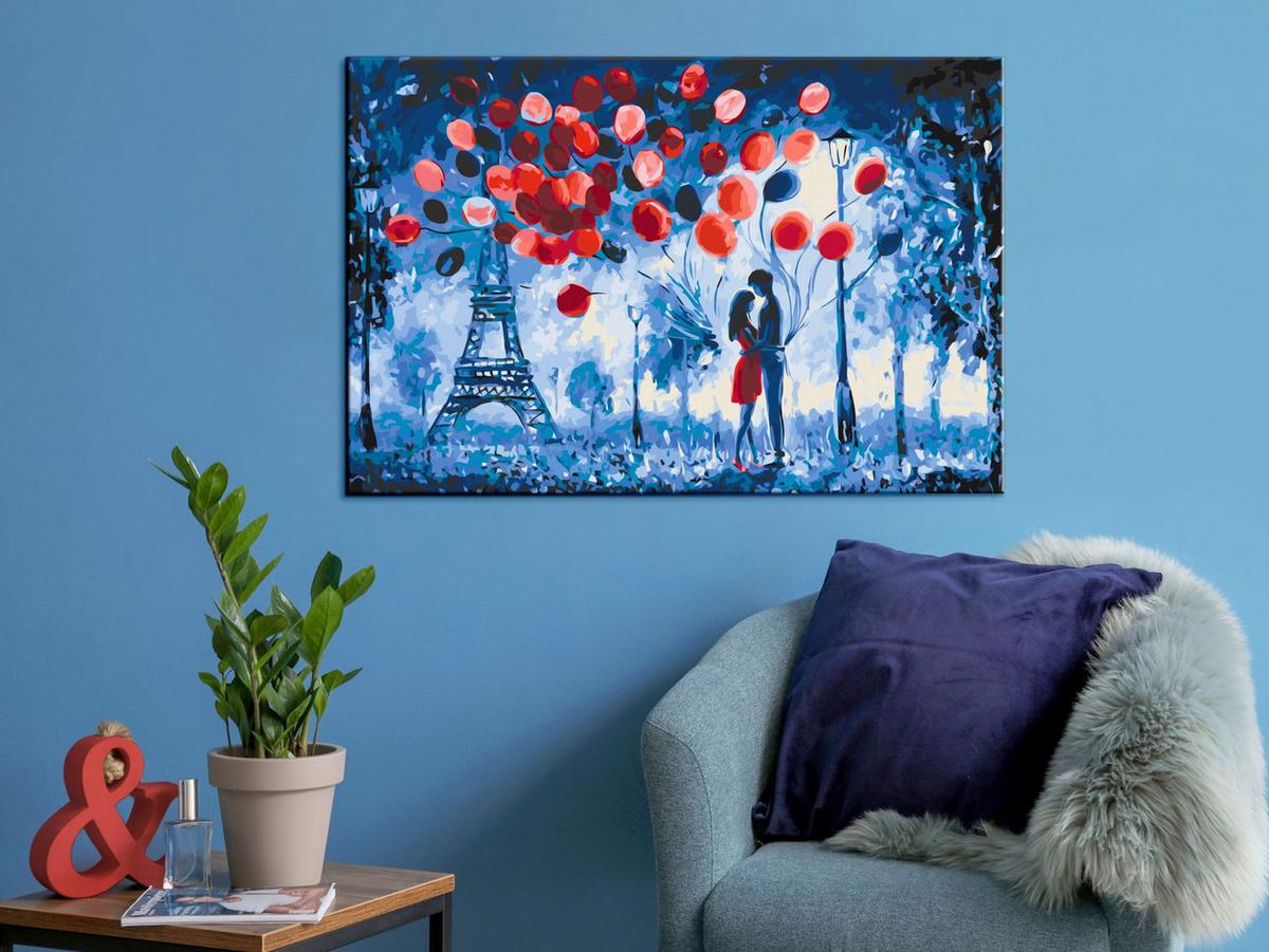 MALEN NACH ZAHLEN 50/40 cm - Multicolor, Textil (1.4/40cm) - KUNSTLOFT