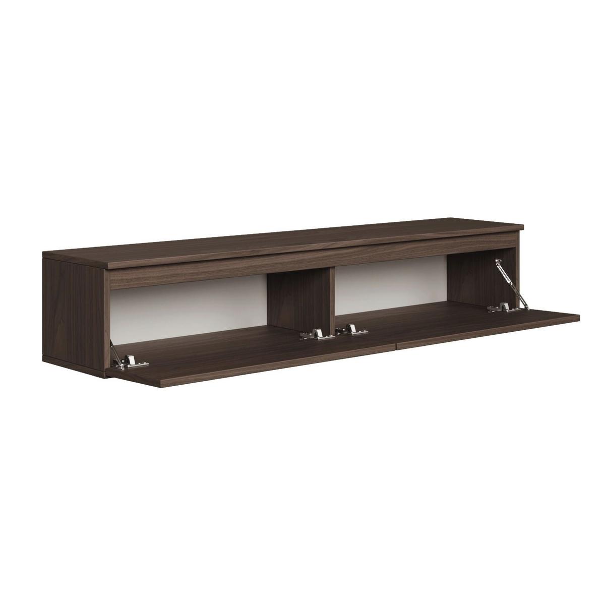 TV-LOWBOARD Bemmi Walnuss Wisconsin 150 cm - Dunkelbraun, Holzwerkstoff (150/28.4/31.8cm) - Selsey