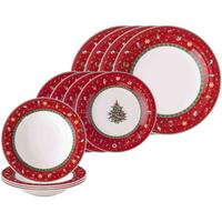 TELLERSET Toy's Delight rot 12-tlg. - Rot, Keramik (2/2/2cm) - Villeroy & Boch
