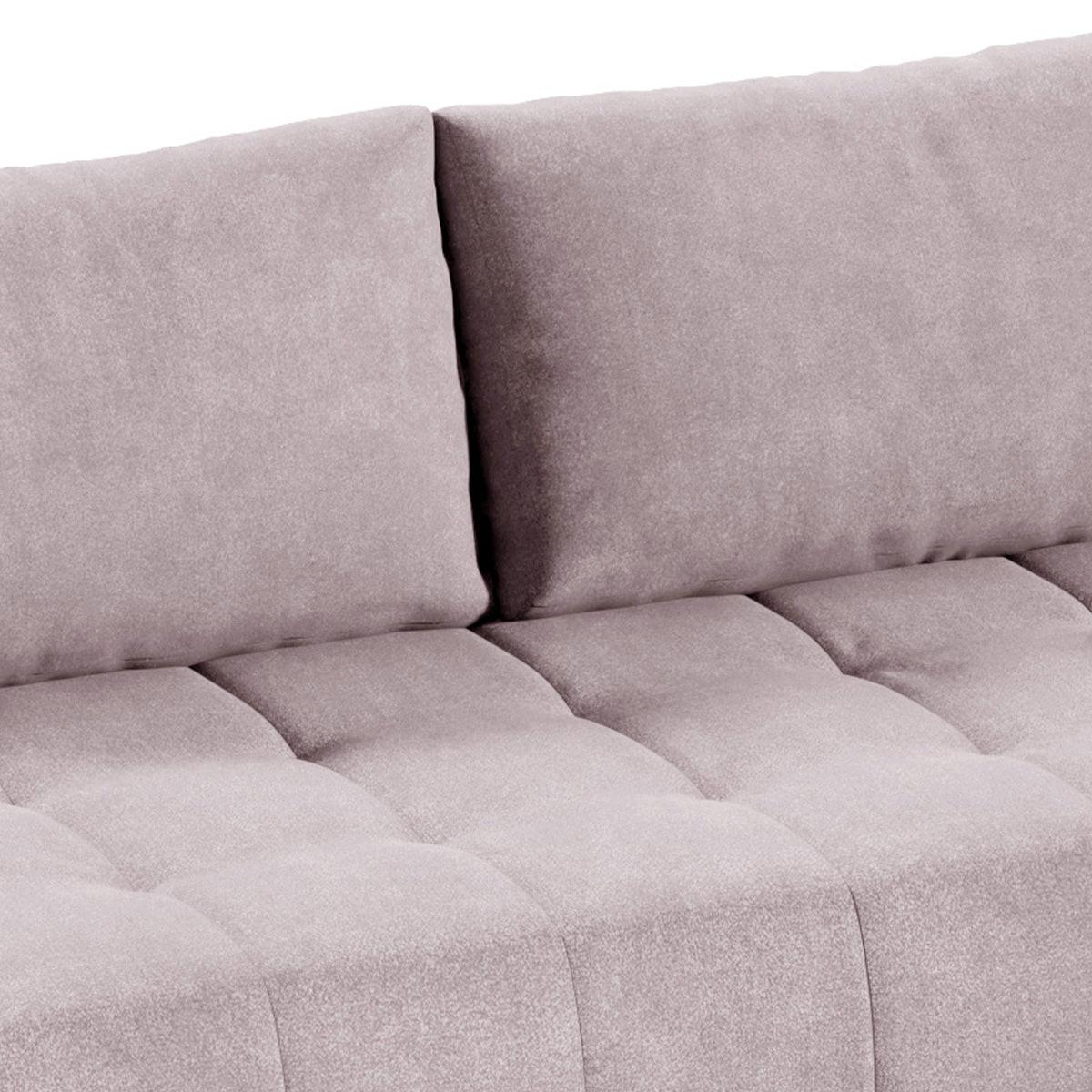 ECKSOFA Jonas 4 Sitzplätze Rose - Rosa, Holzwerkstoff (265/185cm) - Petits-meubles