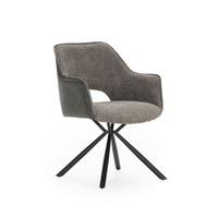ESSZIMMERSTUHL Mariel Grau 62/60/47 cm 2er-Set - Grau, Textil (60/47/62cm) - Calicosy