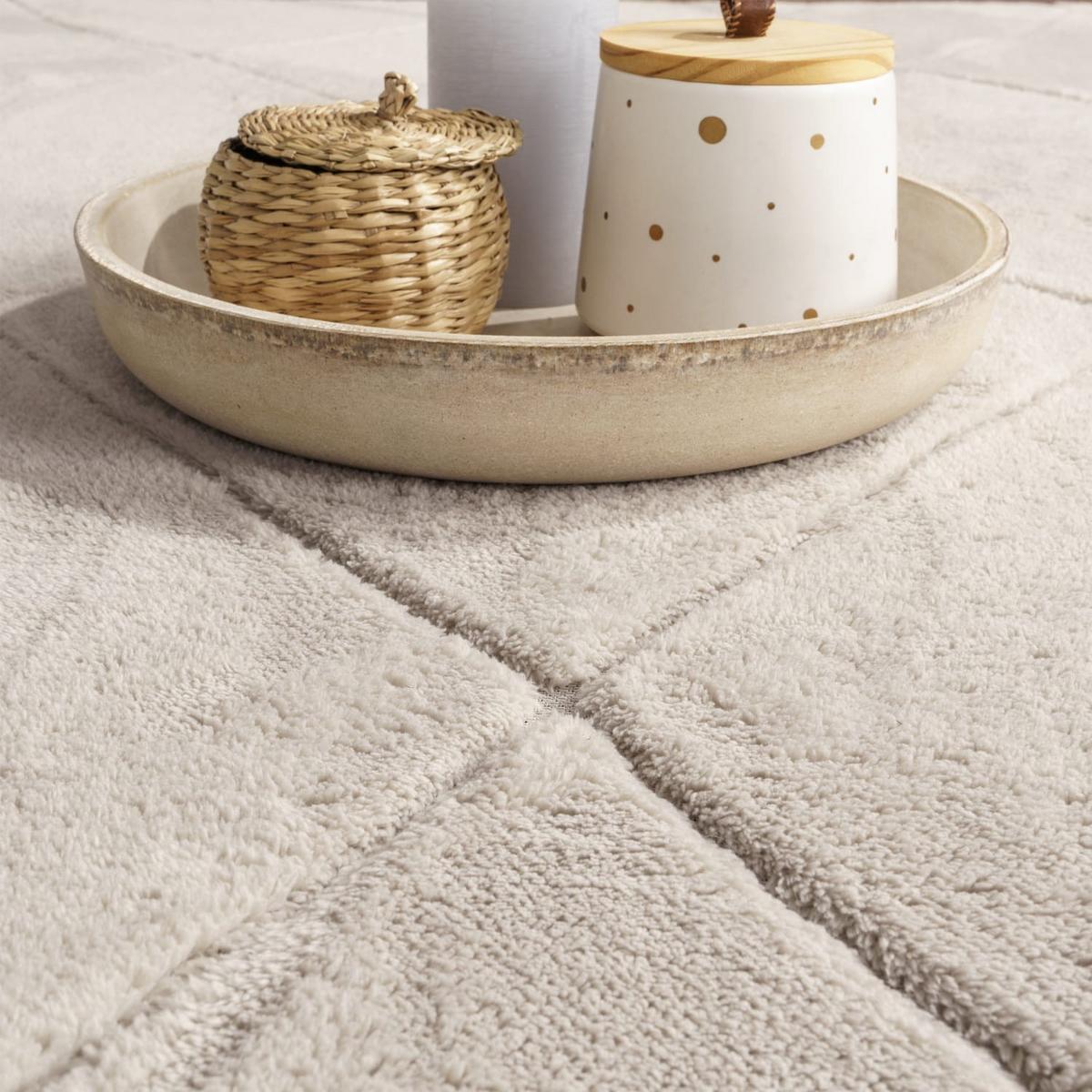 FLACHWEBETEPPICH Skandinavisch Creme 60 x 100 cm - Champagner, Kunststoff (60/100cm) - TT Home