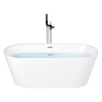 BADEWANNE FREISTEHEND 72x170x59 cm weiß Havana - Weiß, Kunststoff (72/59/170cm) - Beliani