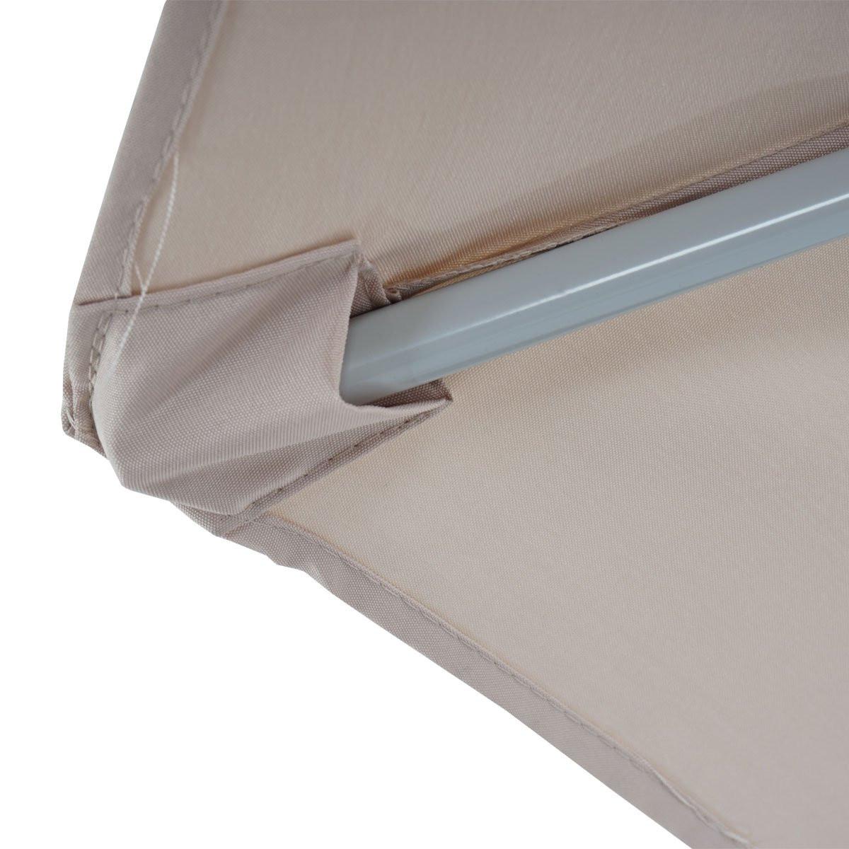 SONNENSCHIRM I Cremeweiß - Weiß, Textil (260/135cm) - MCW