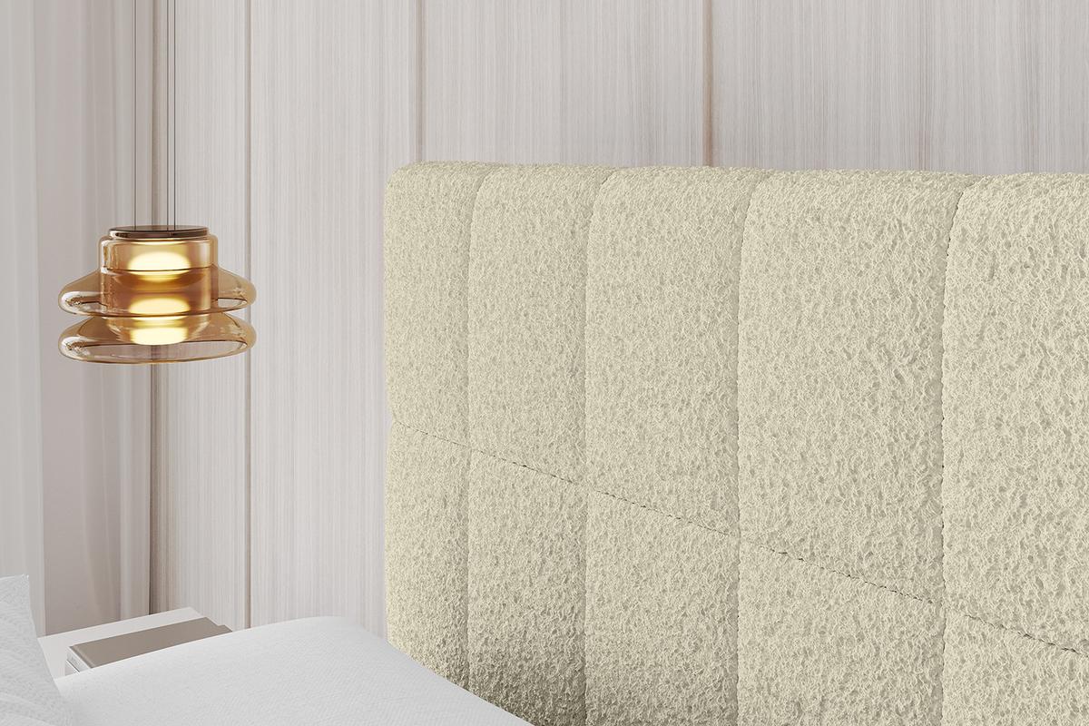 POLSTERBETT mit Bettkasten und Lattenrost, Boxbett ohne Matratze - AMEA 160x200 Beige - Taupe, Holzwerkstoff/Textil (160/200cm) - ALTDECOR