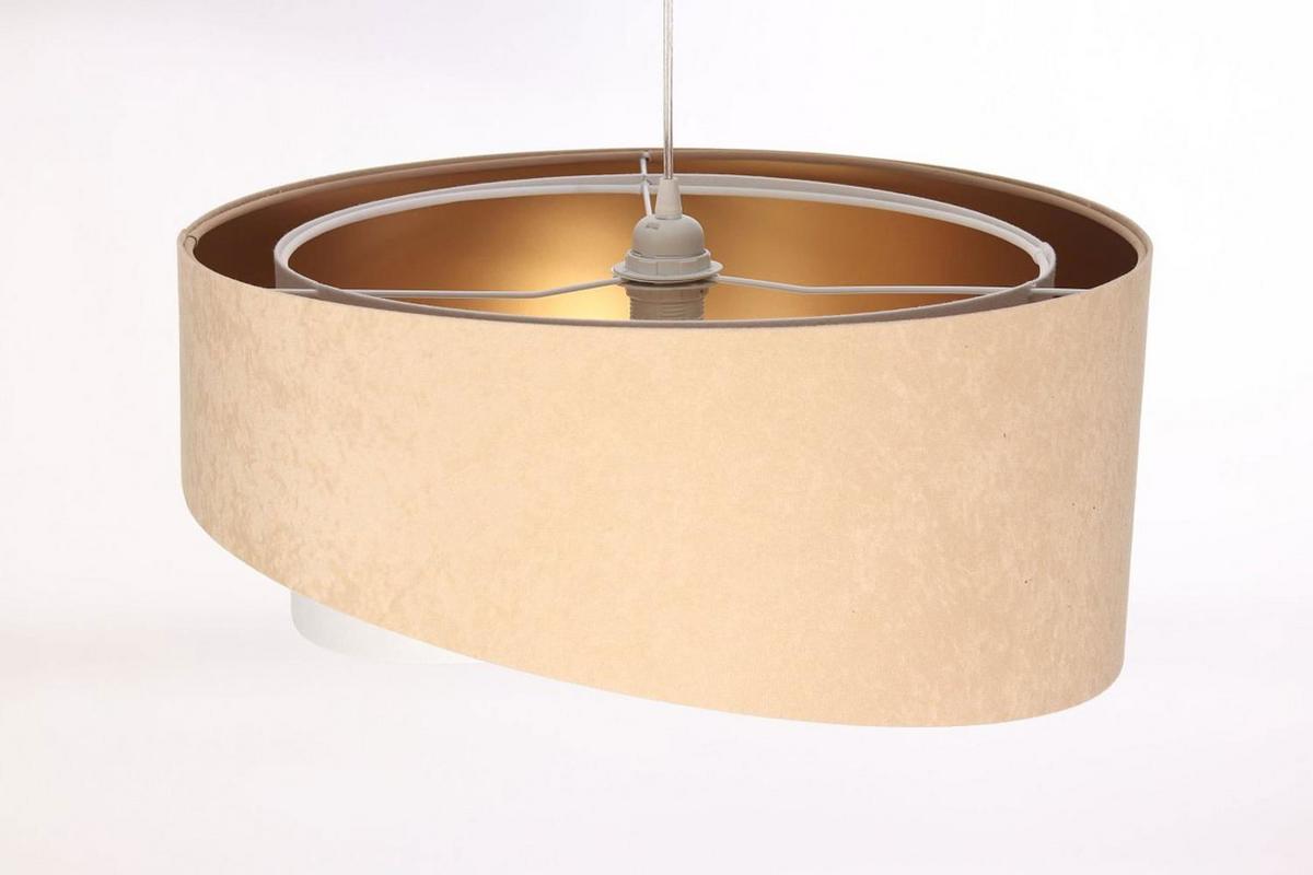 HÄNGELEUCHTE Beige 50/23 cm - Beige, Kunststoff (50/1/23cm) - ONZENO