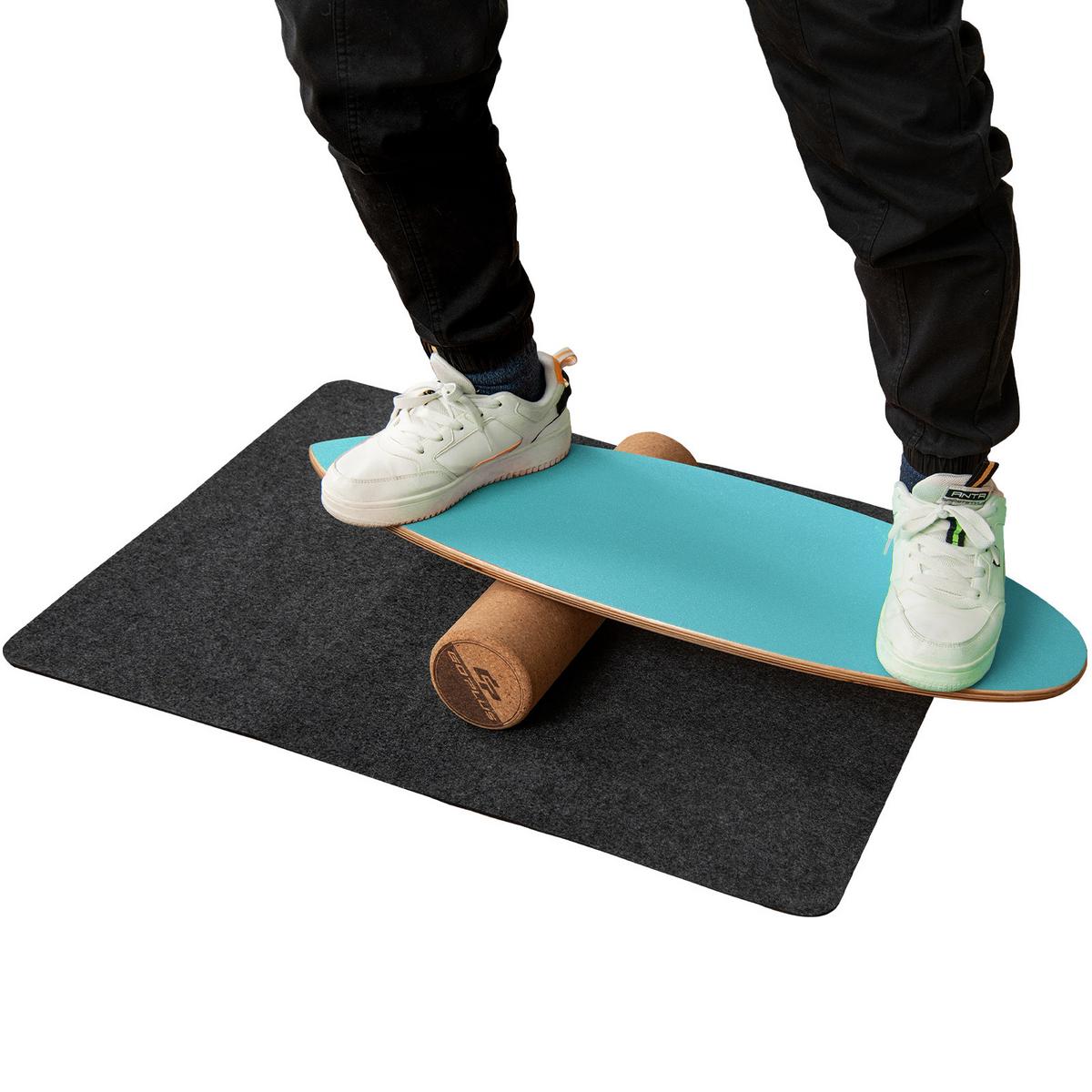 BALANCIERBRETT Blau - Blau, Holz (82/28cm) - COSTWAY