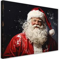 LEINWANDBILD Weihnachten 60x40cm - Rot, Textil (60/40cm) - Feeby