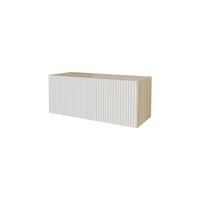LOWBOARD NOA-2-W 100x40x40 cm - Artisan / Weiß - Weiß, Holzwerkstoff (100/40/40cm) - ALTDECOR