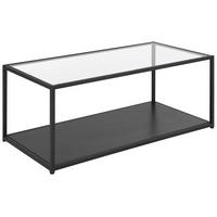COUCHTISCH Glas schwarz rechteckig Medora - Schwarz, Glas (54/100/42cm) - Beliani