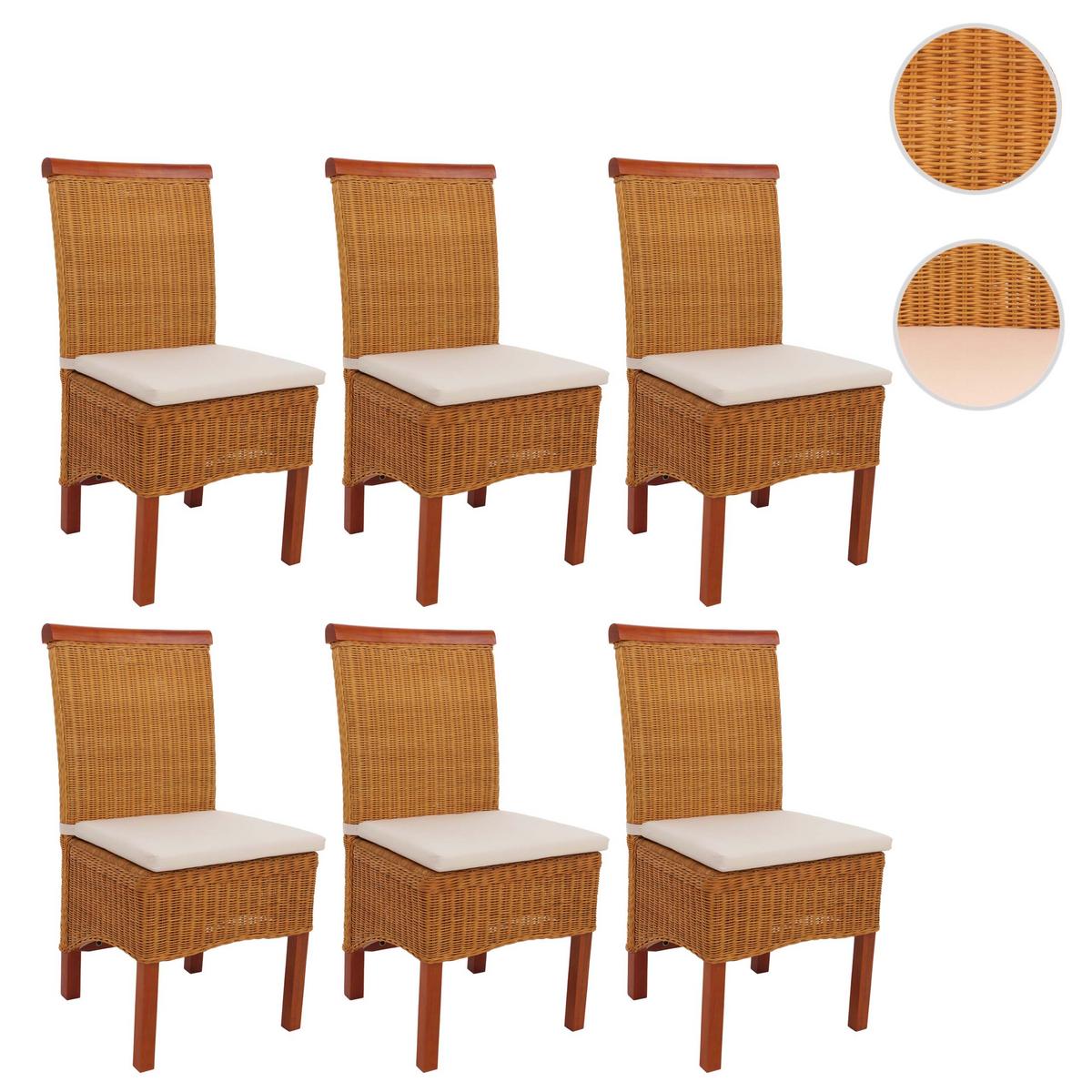 ESSZIMMERSTUHL Braun 6er-Set - Braun, Holz (46/96/42cm) - MCW