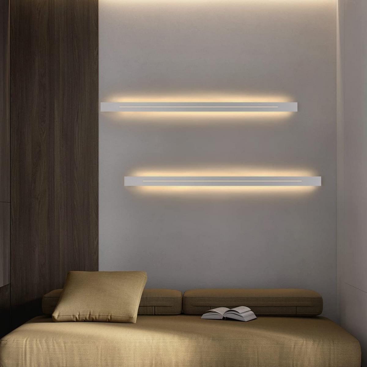 LED WANDLEUCHTE Raum - Weiß, Metall (5/4/100cm) - Nettlife