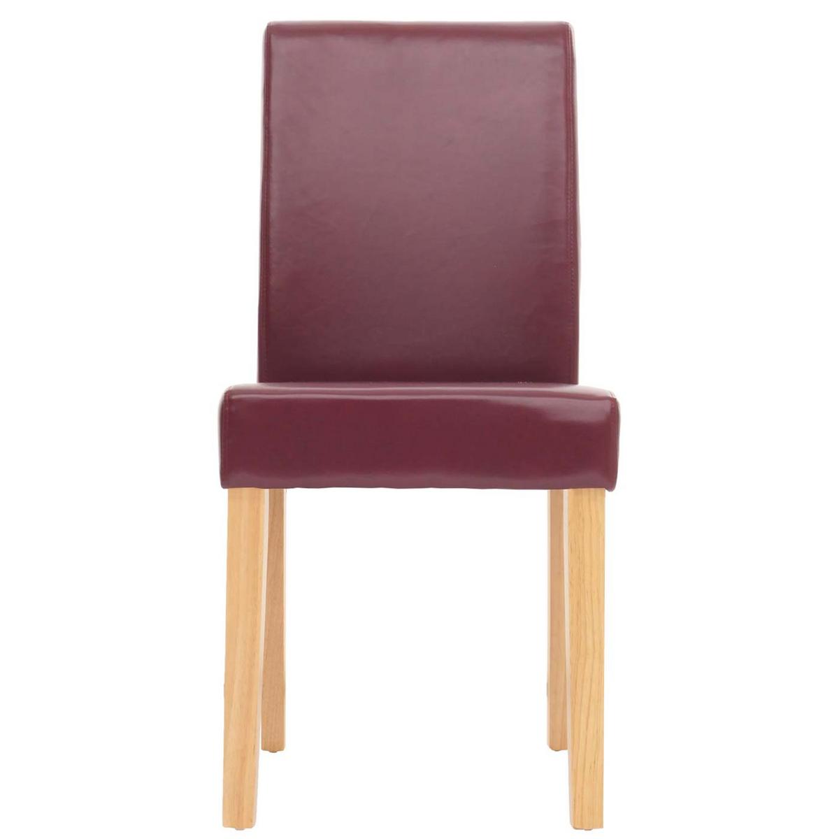 ESSZIMMERSTUHL Rot, Braun 4er-Set - Rot/Braun, Textil (43/90/56cm) - MCW