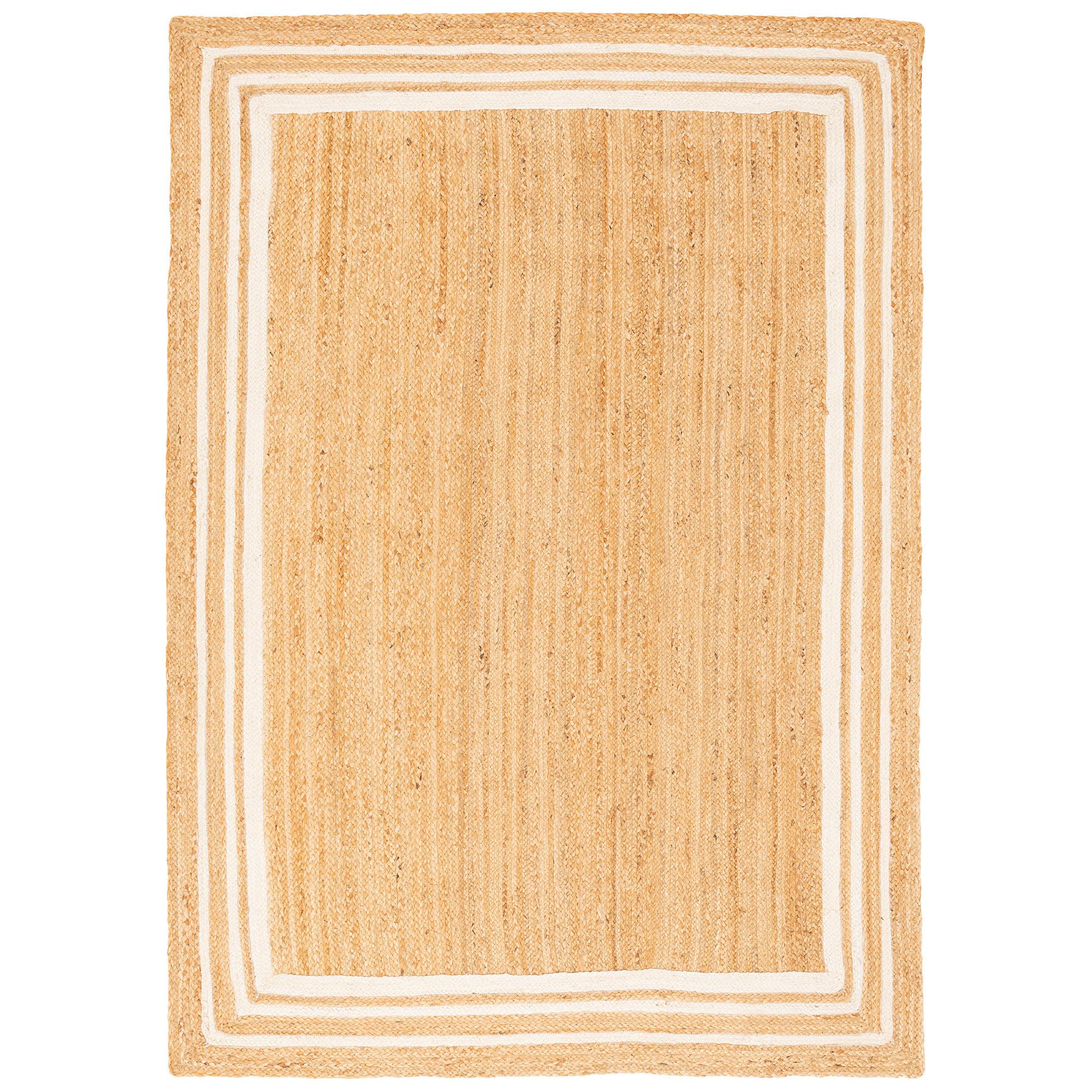 NATURFASER TEPPICH JUTE SALSA BORDÜRE - Creme, Textil (140/200cm) - Pergamon