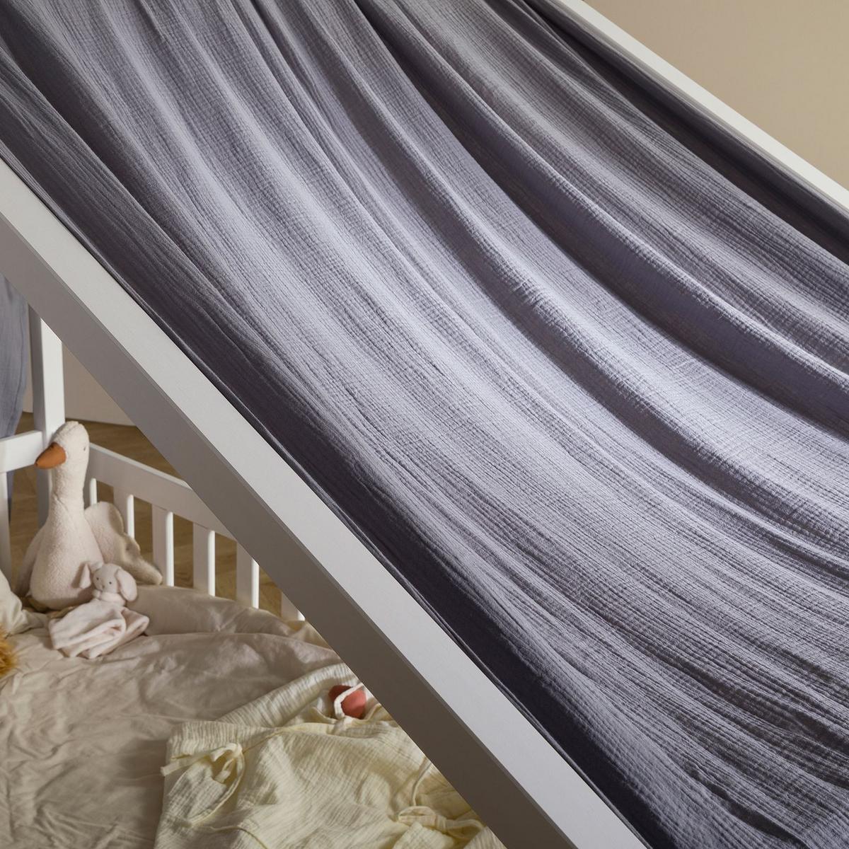 HAUSBETT-HIMMEL LIAN - Grau, Textil - IDIMEX