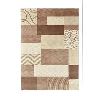 HANDKNÜPFTEPPICH Domas 170x240 cm - Braun, Textil (170/240cm) - THEKO