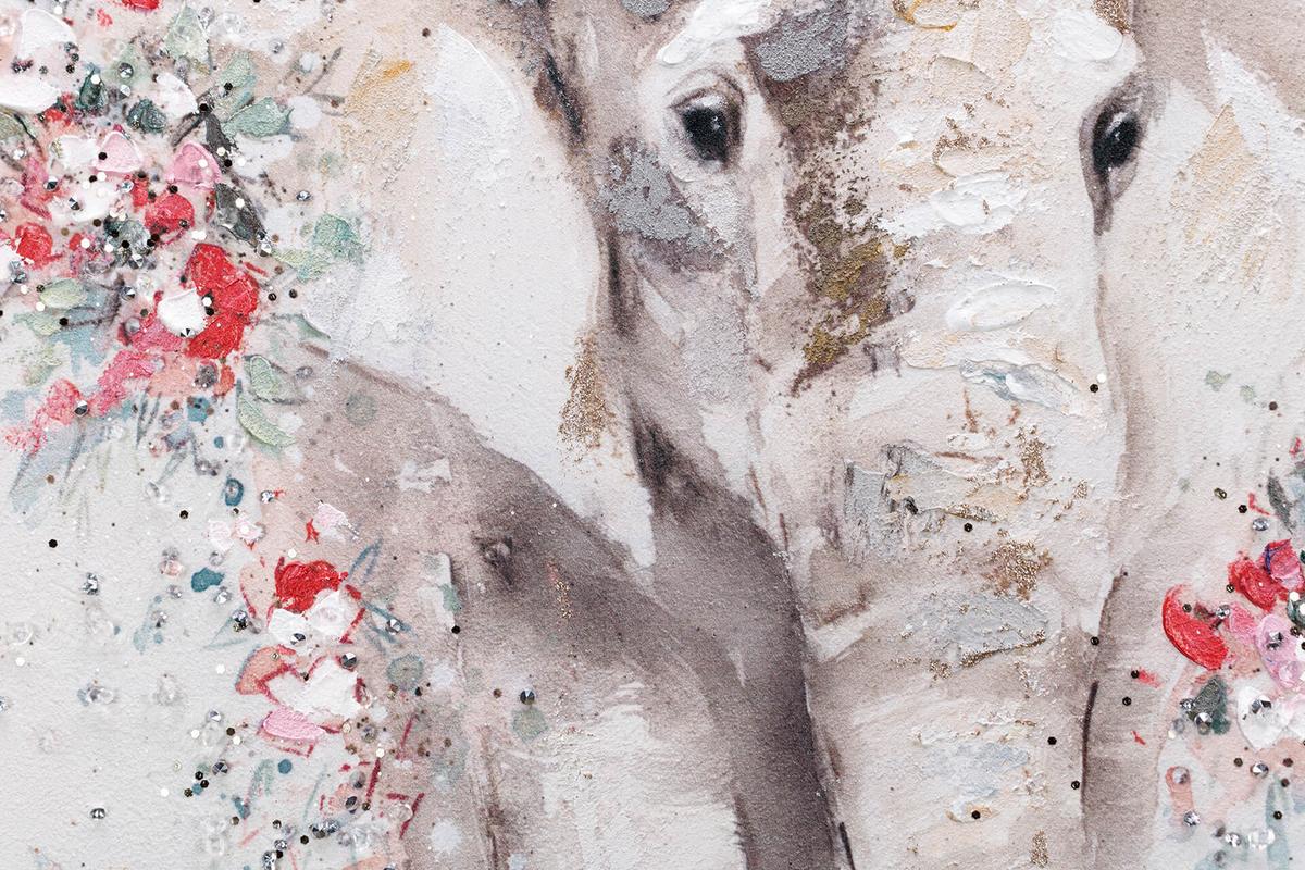 ACRYLBILD HANDGEMALT 75/100 cm - Taupe/Beige, Holz/Textil (75/100cm) - KUNSTLOFT