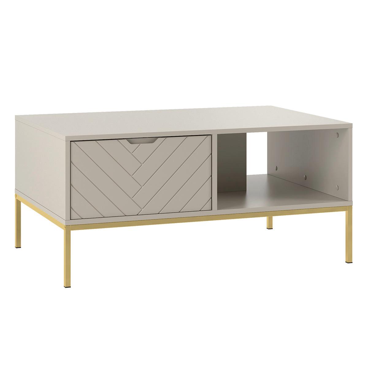 COUCHTISCH Daria Kaschmir - Kaschmir, Holzwerkstoff (68/104/69cm) - Petits-meubles