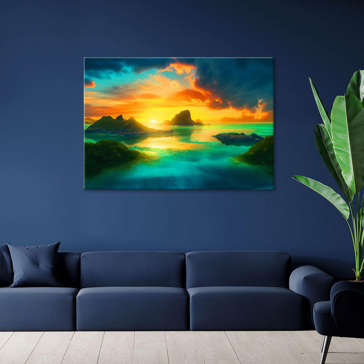 KUNSTDRUCK Lila 60/40 cm - Lila, Textil (60/40cm) - KUNSTLOFT