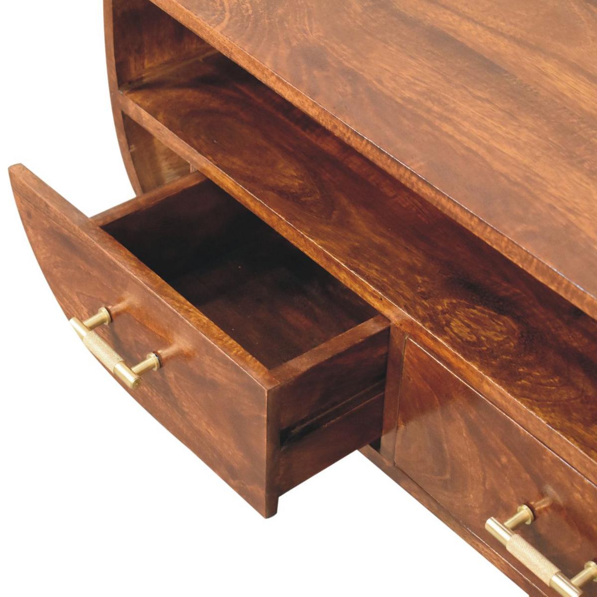 COUCHTISCH Agra - Braun, Holz (80/55/47cm) - Artisan Furniture