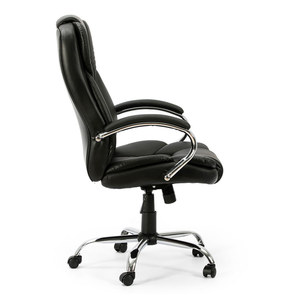 DREHSTUHL Nixon Schwarze Farbe - Schwarz, Fell (77/114/65cm) - VS Venta-stock