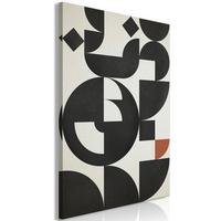 KUNSTDRUCK Schwarz 40/60 cm - Schwarz/Grau, Textil (40/60cm) - KUNSTLOFT