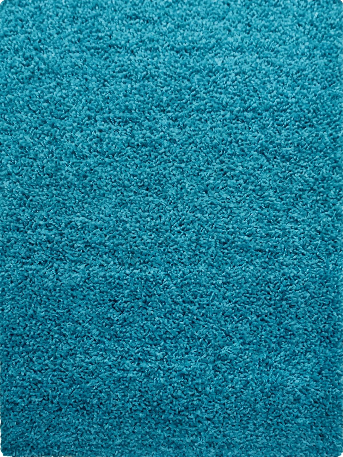 HOCHFLORTEPPICH RHEIN, einfarbig, aus Polypropylen, Türkis, 120 x 170 cm - Blau, Textil (170/120cm) - KADIMA DESIGN