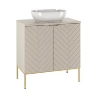 WASCHTISCH 80.6cm Daria Kaschmir - Kaschmir, Holzwerkstoff (80.6/84.2/46.5cm) - Petits-meubles