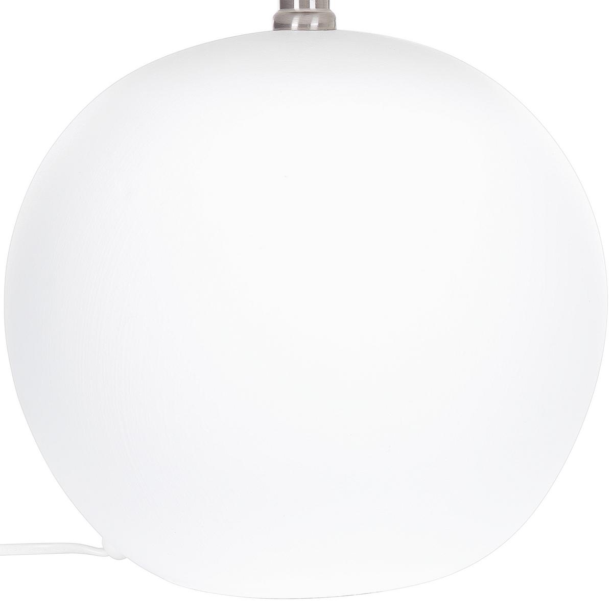 TISCHLAMPE Limia 34/34/41 cm - Weiß, Keramik (34/34/41cm) - Beliani