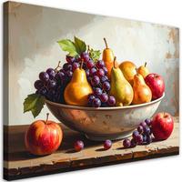 LEINWANDBILD Essen & Trinken 60x40cm - Multicolor, Textil (60/40cm) - Feeby