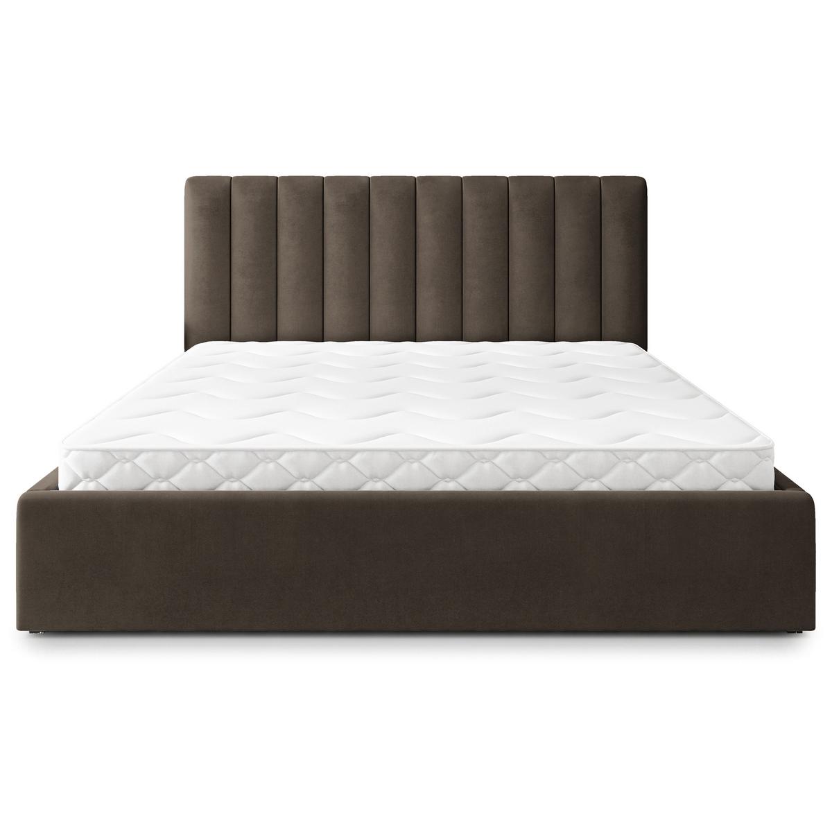 POLSTERBETT DEMERA MGV 200x200 cm mit Bettkästen - Braun - Braun, Holz (200/200cm) - MASSENO