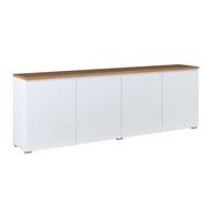 SIDEBOARD Liko Weiß und Holz - Weiß, Holzwerkstoff (200/67.9/34.5cm) - Petits-meubles