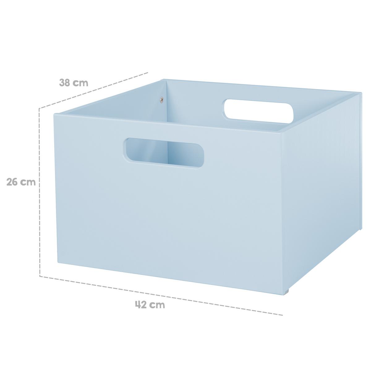 SPIEL-BOX Blau - Blau, Holzwerkstoff (42/38cm) - Roba