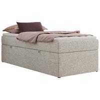 BOXBETT ZERO 90/200 - Hellgrau Velvet - H3 - Topper Visco - Hellgrau, Textil (90/200cm) - MKS