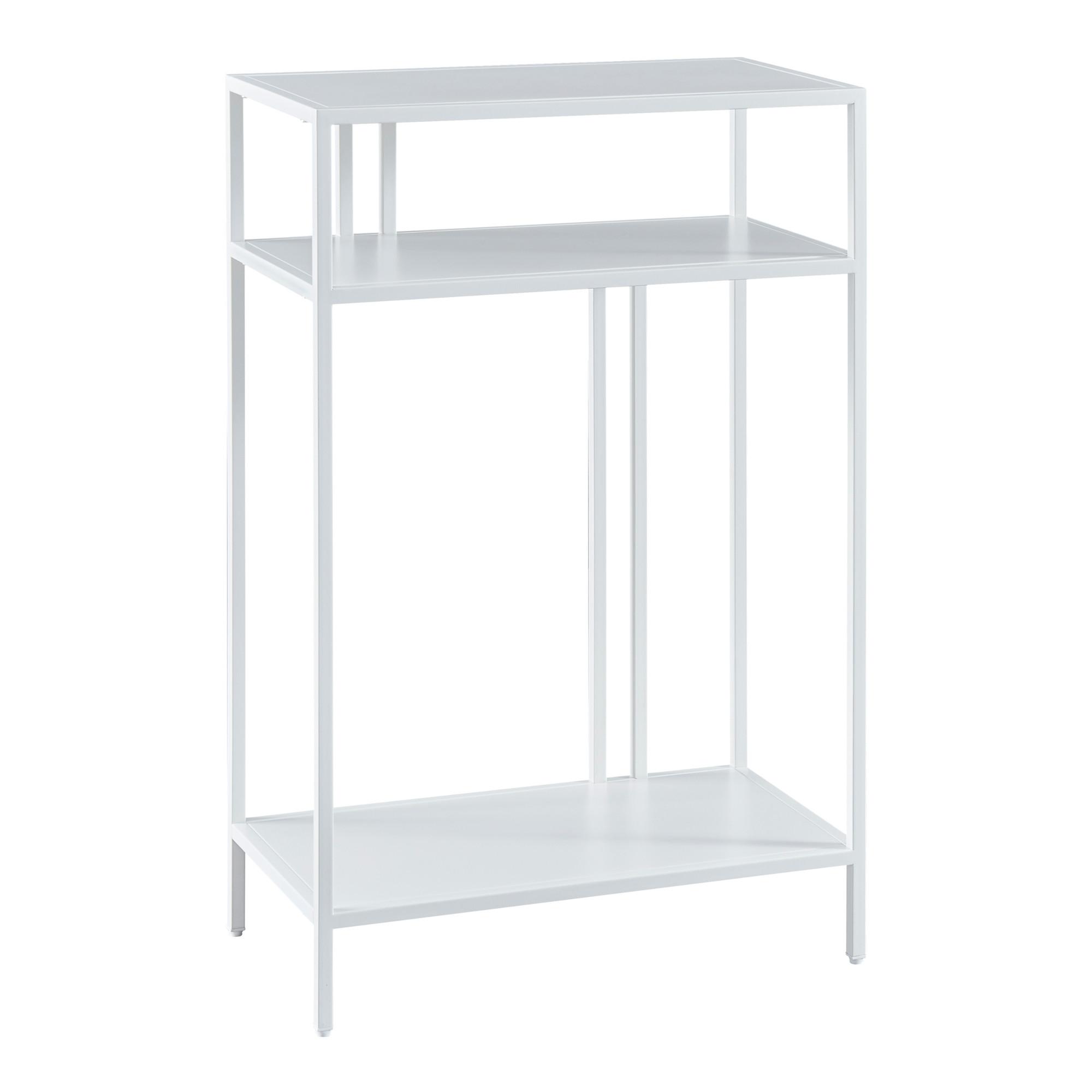 KONSOLENTISCH Kumlinge - Weiß, Metall (30/55/85cm) - [en.casa]