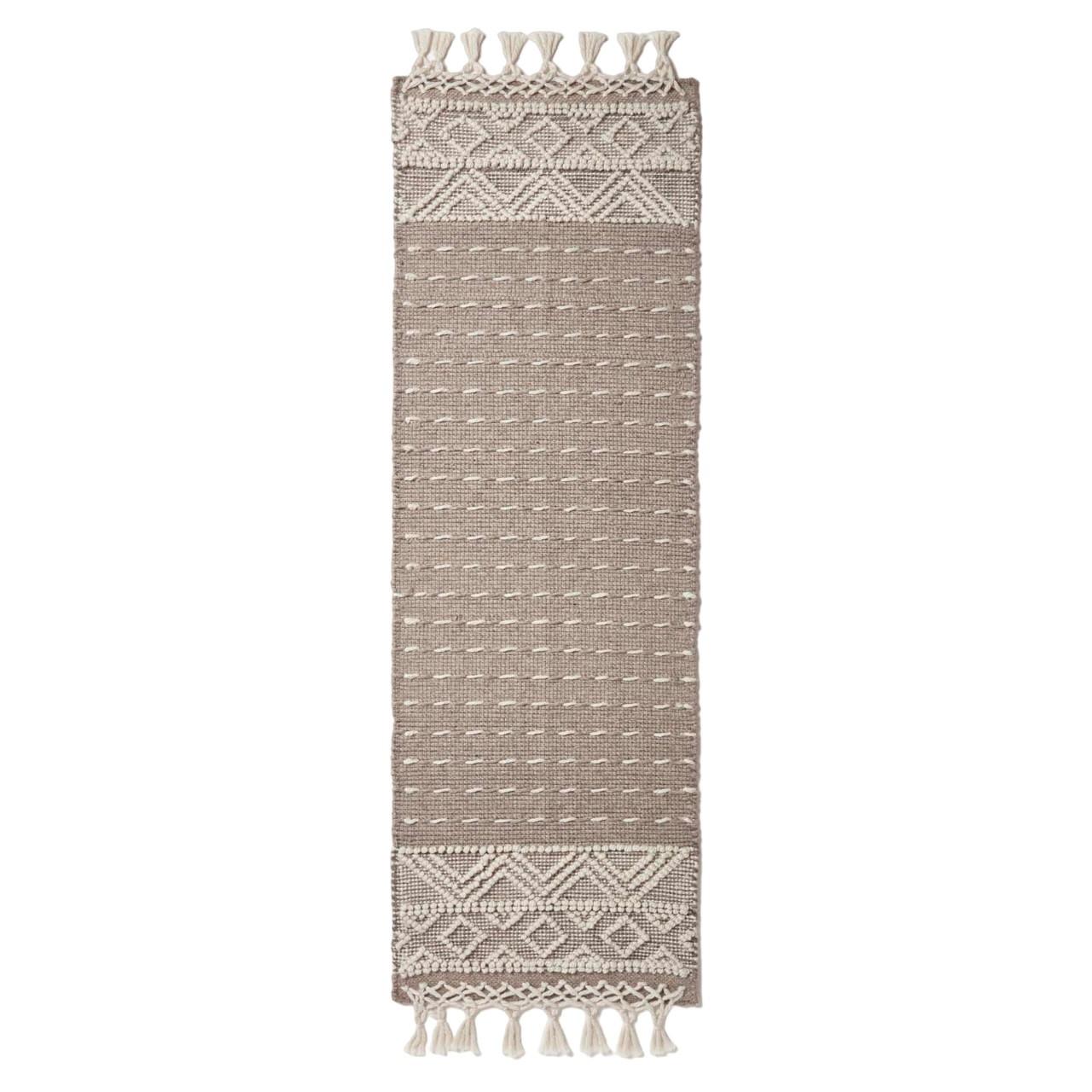 KELIM-TEPPICHLÄUFER Patna 66/200 cm - Beige, Textil (66/200cm) - Homescapes