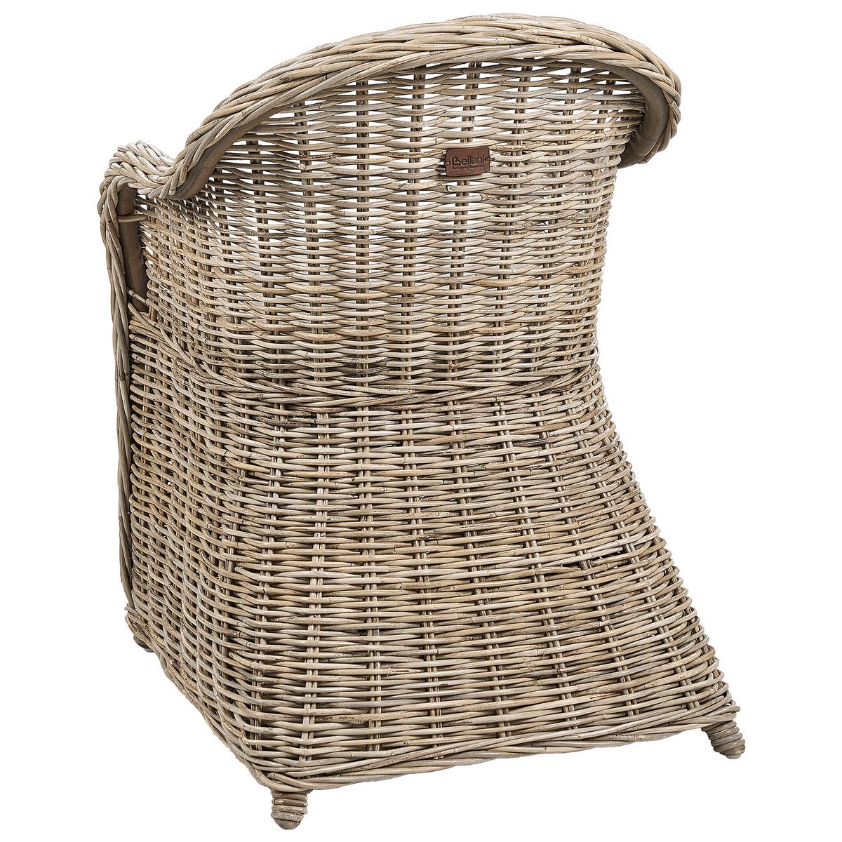 GARTEN SESSEL Beige Susua II - Beige/Naturfarben, Naturmaterialien (56/87/68cm) - Beliani