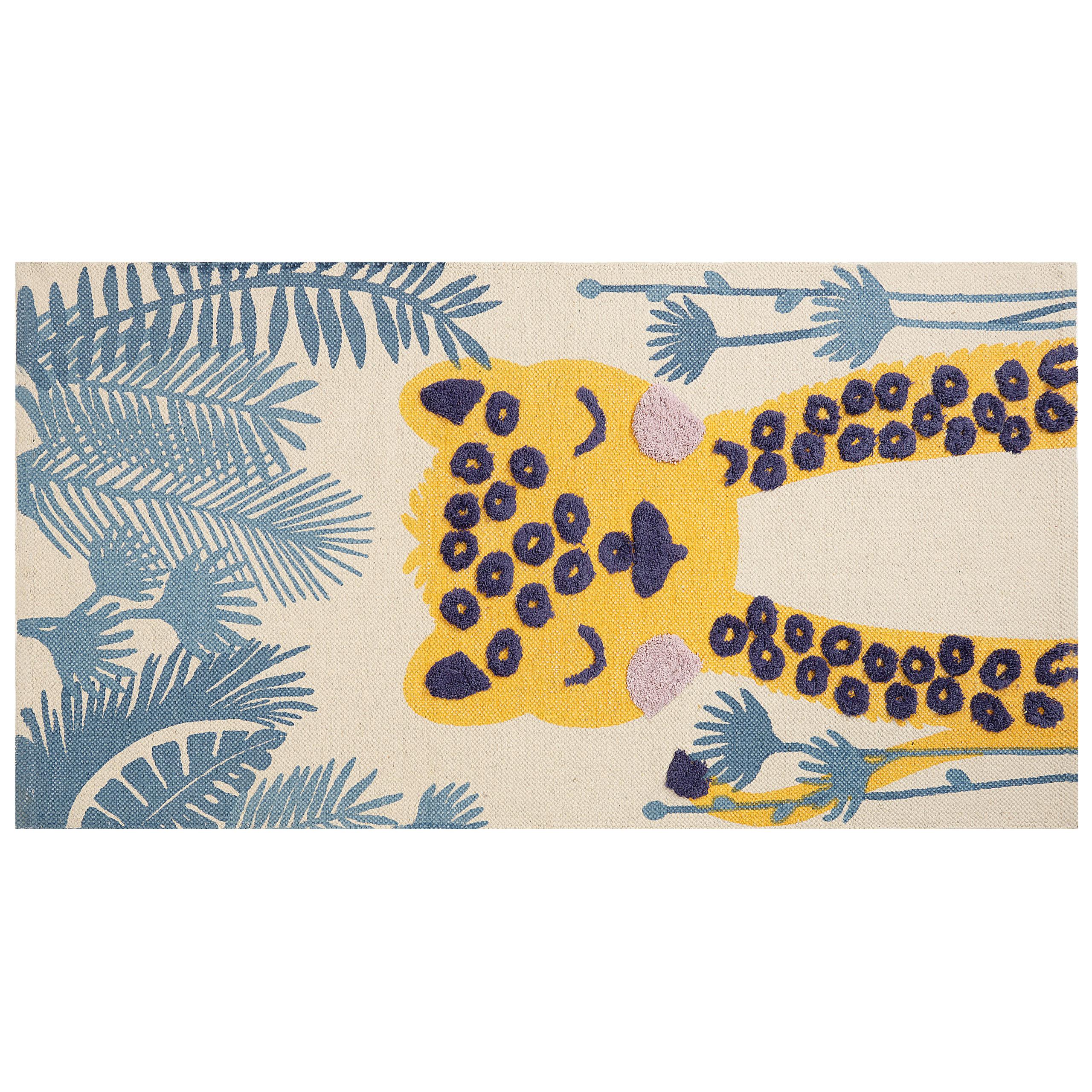 KURZFLOR-KINDERTEPPICH Luas 150/80 cm - Multicolor, Textil (80/150cm) - Beliani